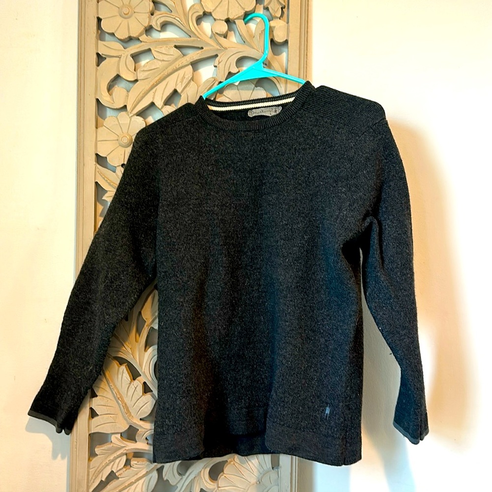 Smartwool- 100% wool sweater. Charcoal gray. Says large but looks medium